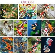 【ORFON】Paint by Number/Cheerful fish/Painting by Number/DIY Number Painting Gifts for Friends