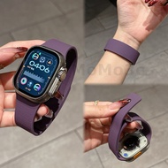 Solo loop Silicone iWatch Strap for Apple watch Ultra Series 11 10 7 6 5 4 3 2 SE Sports iWatch Band