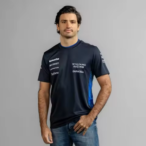 F1 Racing T-shirt 2025 New F1 Racing T-shirt Williams Fan Shirt Outdoor Sports Quick drying Breathab