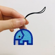 ［全新］迷你大象拼豆 鑰匙圈 吊飾 手工自製DIY