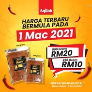 Hot!!! Sambal Pecal Aqilah-250g&500g-READY STOCK