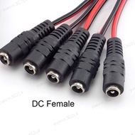 5pcs DC Female Cord 5.5x2.1mm Jack Connectors DC Power Extension Cable For CCTV Camera LED Strip  SG
