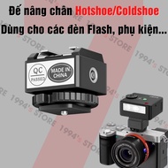 Hotshoe/Coldshoe footrest for Godox iM30, iM20, iM22, Ulanzi F12, SL01, SL02, Medalight F1/F1s...