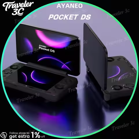 Ayaneo Pocket Ds G3x Gen2 Handheld Console 7-Inch Oled 165h High Refresh Rate For Android 13 Flip-St