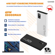 SG [In Stock] 40W Powerbank Fast Harging 20000mAh Flash Charging Power bank Qc3.0 Mobile Power Charg