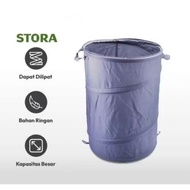 Ace Stora Foldable Laundry Basket 38x38x58 Cm - Grey