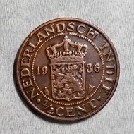 Koin Master 895 - 1/2 Cent Nederlandsch Indie Tahun 1936