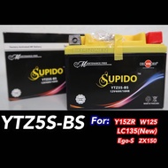 KOYOKO MOTORCYCLE BATTERY SUPIDO YTZ5S-BS 12V4AH/10HR SUPIDO