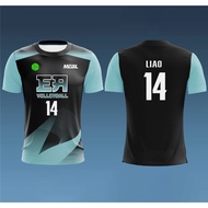 (READY STOCK ) Jersey Vollyball Pink !NEW！ Design 2024 VOLLEYBALL FULL SUBLIMATED TSHIRTS Volleyball