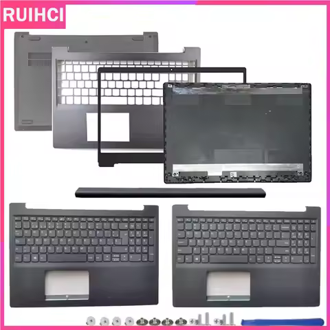 For Lenovo V15-IWL V15-IGL V15-IIL V15-IKB V15-ADA LCD Screen Back Cover Front Bezel Hinge Palmrest
