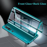 Magnetic Case Xiaomi Mi Note 10/10 Pro Case Magnetic Metal Double Glass Front and Back Casing Cover