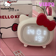 VIBPQ Sanrio Hello Kitty Alarm Clock Y2k Students Table Clock Bluetooth Intelligent Speaker Digital Clock For Bedroom Asthetic Gifts APVIB