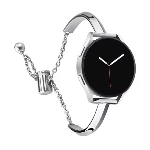20mm Jewelry Strap for Samsung Galaxy Watch 4/5 Active 2 Gear Sport Metal Chain Woman Correa for Hua