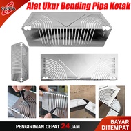 CASTA Alat Penanda dan Pengukur Sudut 90 Derajat Penggaris Lipat Baja Tabung Persegi Penggaris Gamba