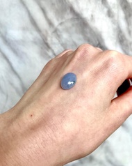 冰種 天然翡翠 緬甸翡翠A玉 玉鐲 • 冰種濃茄紫飄花翡翠蛋面裸石