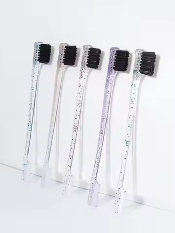 Double-Sided Edge Control Brush, Beauty Natural Styling Hair Edge Brush Eyebrow Brush, Special for R