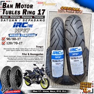 BAN MOTOR IRC NF67 RING 17 Tubeless Ban Tubles Depan Belakang Motor Bebek Vixion Moge Ring 17