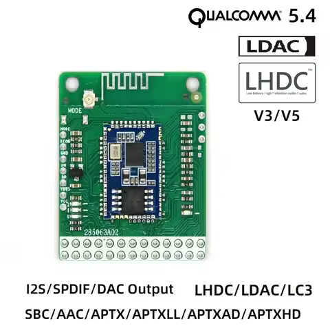 LHDC/LDAC lossless QCC5181 Bluetooth V5.4 Qualcomm APTXLL/APTXHD with SPDIF analog I2S