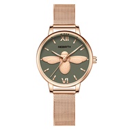 REBIRTH Jam Tangan Wanita Tahan Air Lebah Relief Jam Terbaru 2022 Fashion Retro Vintage Cewe Jam
