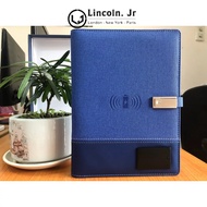 Multi-function notebook with built-in 8000mAh battery - Wireless charging