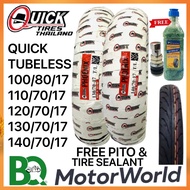 QUICK TIRE  PHOENIX TUBELESS By 17 110/70/17 120/70/17 130/70/17 140/70/17