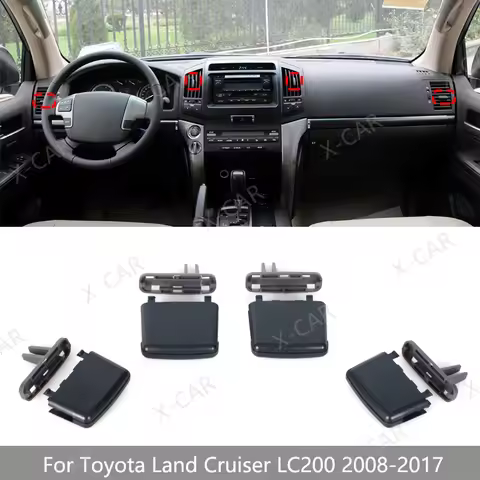 For Toyota Land Cruiser 200 LC200 FJ200 2008-2017 Front Dashboard Air Conditioner Vents A/C Air Cond