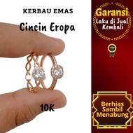 10K Gold Buffalo European Ring Color