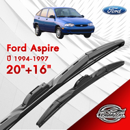 ก้านปัดน้ำฝนทรง รุ่น2 Ford Aspire ปี 1994-1997 ขนาด 20"+16"