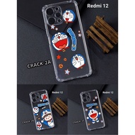 Crack case image oppo reno 12f a17 a18 a38 reno 6 5g reno 8t 4g reno 8t 5g clear case doraemon image
