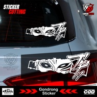MATA Anime Cutting Slap Sticker - JDM Anime Eye Sticker 2