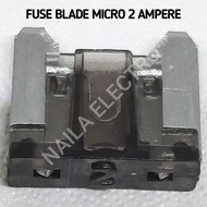 (5 Pcs) Fuse Blade MICRO 2 Ampere 2A Plug-in/Fuse Car Fuse Fuse
