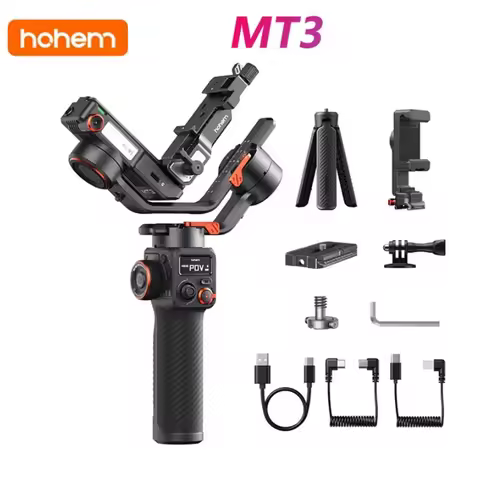Hohem ISteady MT3 / MT3 Pro AI Camera Gimbal Stabilizer 2.5KG Payload CCT RGB Fill Light Touch Scree