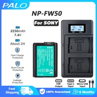 PALO⚡Sony NP-FW50 FW50 Battery Charger Sony Camera Battery A6300 A6000 A5100 A7ii A7R II a7II NEX-3 