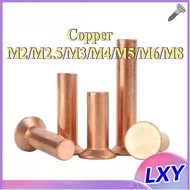 Copper countersunk head rivets GB869 percussion type flat head flat cone head solid rivets Copper d 
