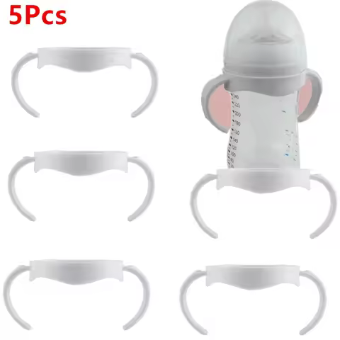 5Pcs/3/1Pc Baby Accessories Hand Shank For Feeder Bottle Grip Handle For Avent Natural Wide Mouth PP