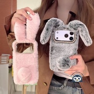 Furry Bunny Fall Winter Phone Case For Samsung Galaxy F62 M62 F06 M06 M32 F22 F14 A71 A70 A70S A70E 