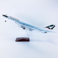 Cathay 47cm airplane model with led overlay + display base