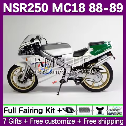 Fairing For HONDA NSR250R MC 18 NS250 NSR 250 R 250R CC 88 89 33No.88 MC18 PGM2 NSR250 R RR silver s