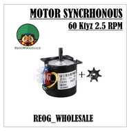 Motor Synchronous 60Ktyz 2.5 - 30Rpm NON GEAR