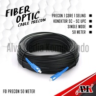Cable 50 Meter SC UPC Precon 50M 1 Core Cable Dropcore FTTH Precon Single Core 50M