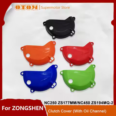 Motorcycle Accessories Clutch Cover Protection Engine Guard With Oil Channel For ZONGSHEN NC250 ZS17