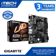 Gigabyte AMD A520M H ARGB Ultra Durable AM4 DDR4 M-ATX Gaming Motherboard (Rev. 1.0)