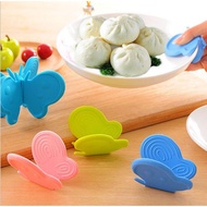 2PCS Butterfly Silicone Anti-Scalding Gloves Kitchen Tray Holder Oven Dish Clip