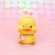 Creative Little Yellow Duck Car Decoration Cute Moving Head Doll Car Interior Accessories Birthday C