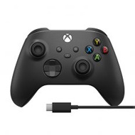 【XBOX 微軟】 無線控制器 手把 磨砂黑 + USB-C 線套組