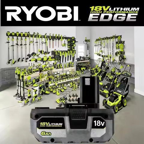 New Original RYOBI P108 18V One+ 18 Volt Li-ion Power Tools P104 P107 RB18L50 RB18L20 P108 High Capa
