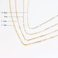 Flash O Chain 18K Gold Necklace Women Rose Gold Choker Yellow Gold Necklace Colored Gold White Gold Flash O Chain AU750 Real Gold
