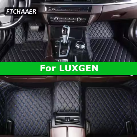 FTCHAAER Custom Car Floor Mats For Luxgen U7 U5 U6 S5 S3 Auto Carpets Foot Coche Accessorie