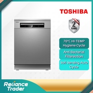 【FREE SHIPPING】TOSHIBA DW-14F1(S)-MY FREE STANDING DISHWASHER DUAL WASH ZONE DW-14F1