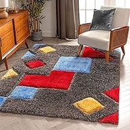 Valley Craft Microfiber Carpets for Living Room Handwoven Carpet Kitchen Cabins Hall Area Modern Bed